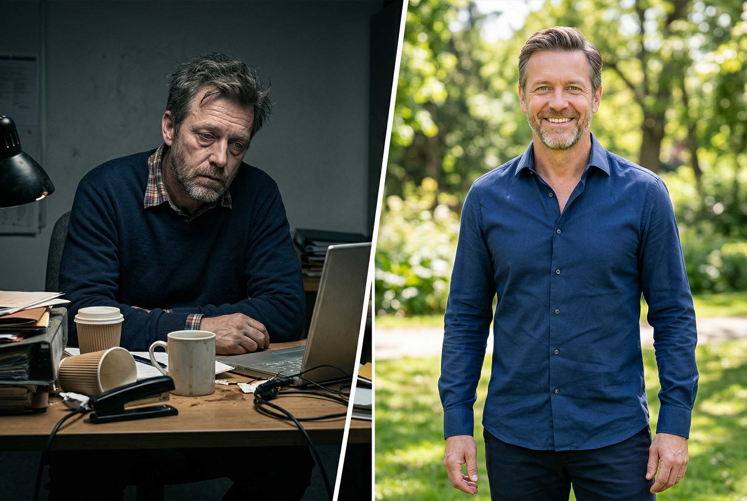 The transformation when blood flow is restored