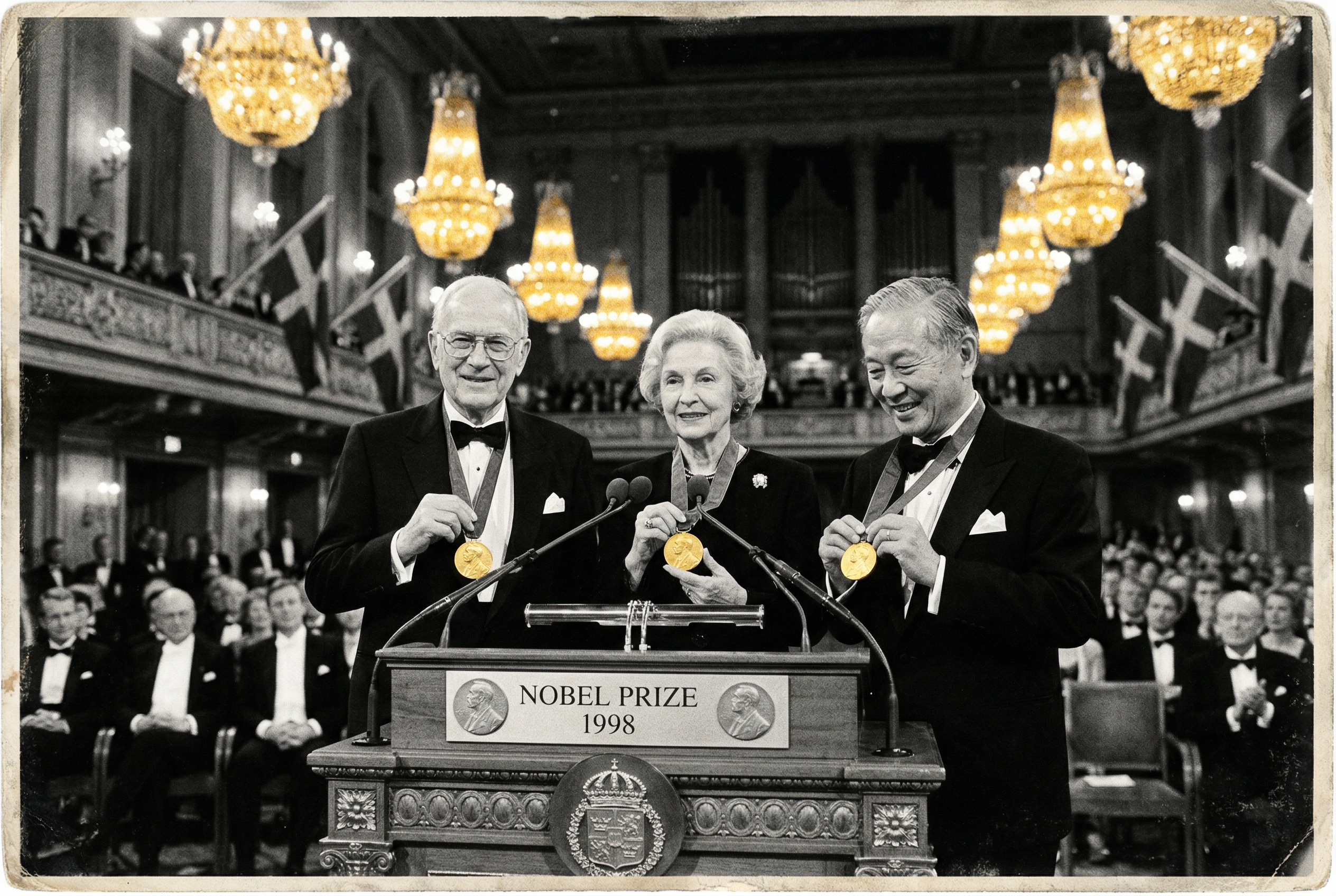 Nobel Prize ceremony in Stockholm, 1998